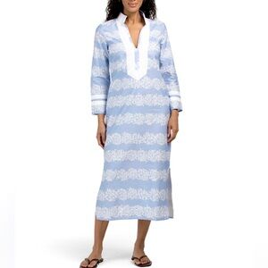New! Sail To Sable Printed Caftan Dress Size M